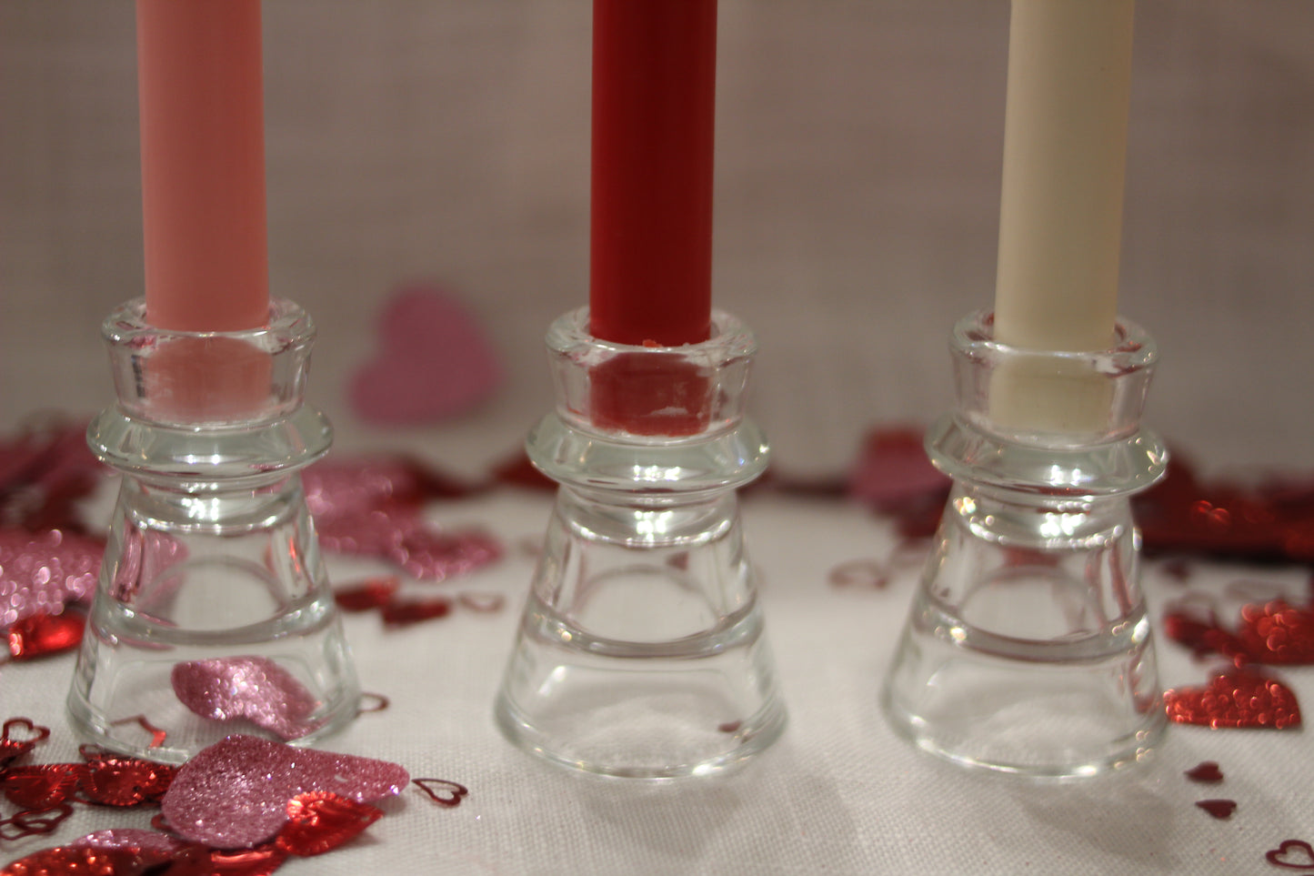 Simplistic Clear Glass Candle Holder